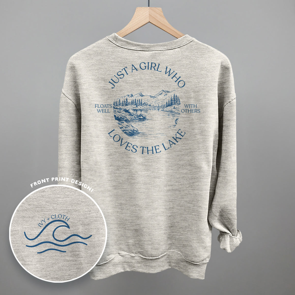 Just A Girl Who Loves The Lake (Back Print)