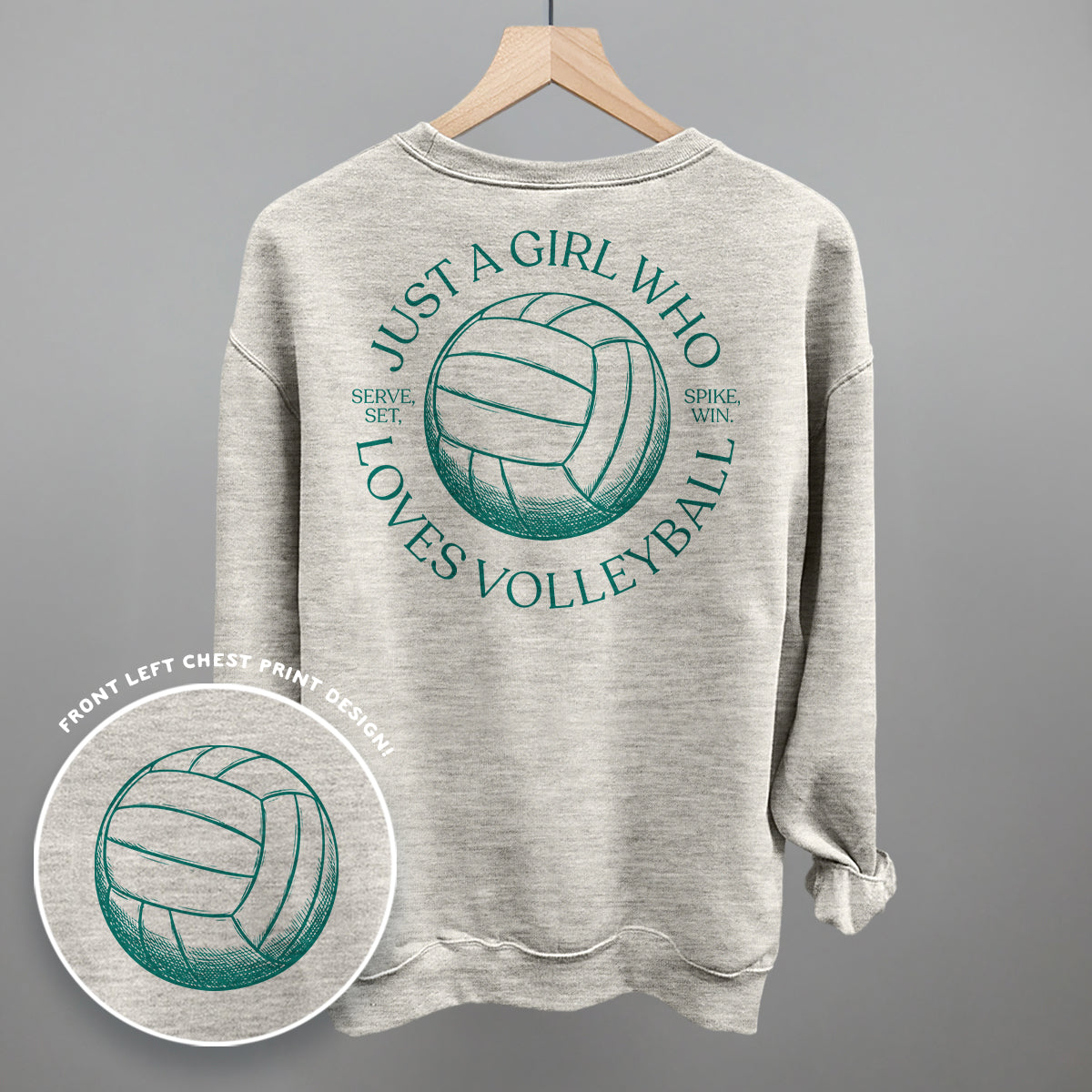 Just A Girl Who Loves Volleyball (Back Print)