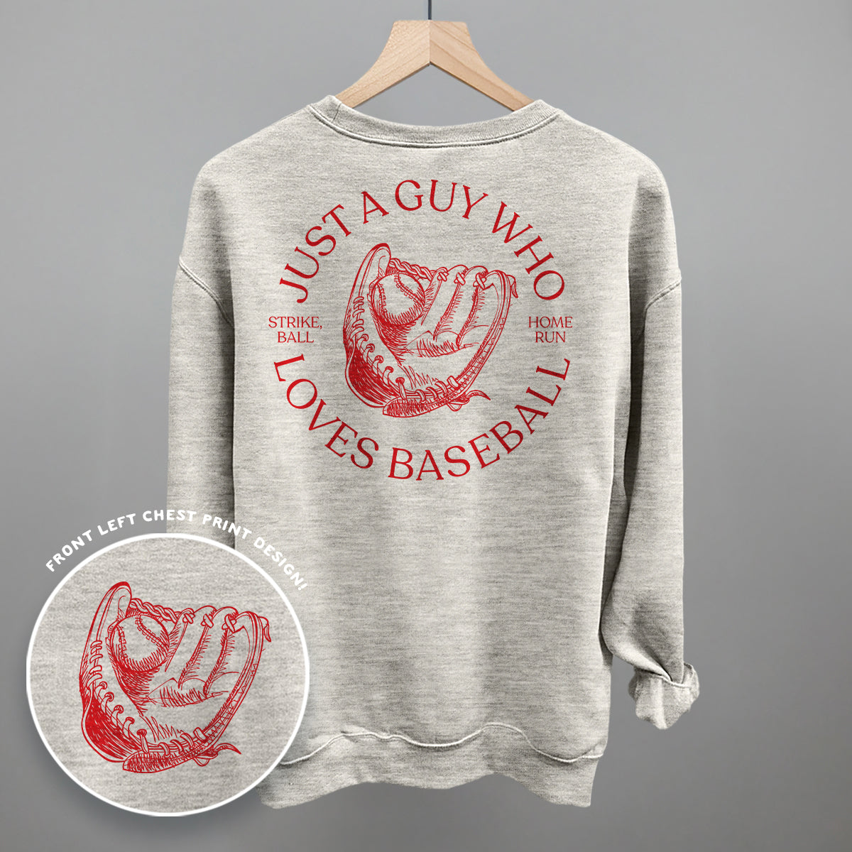 Just A Guy Who Loves Baseball (Back Print)