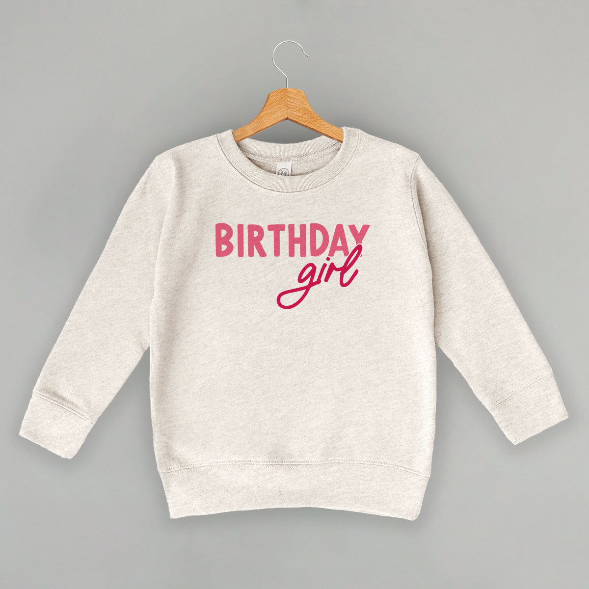 Birthday Girl (Pink Sans Serif + Script) (Kids)