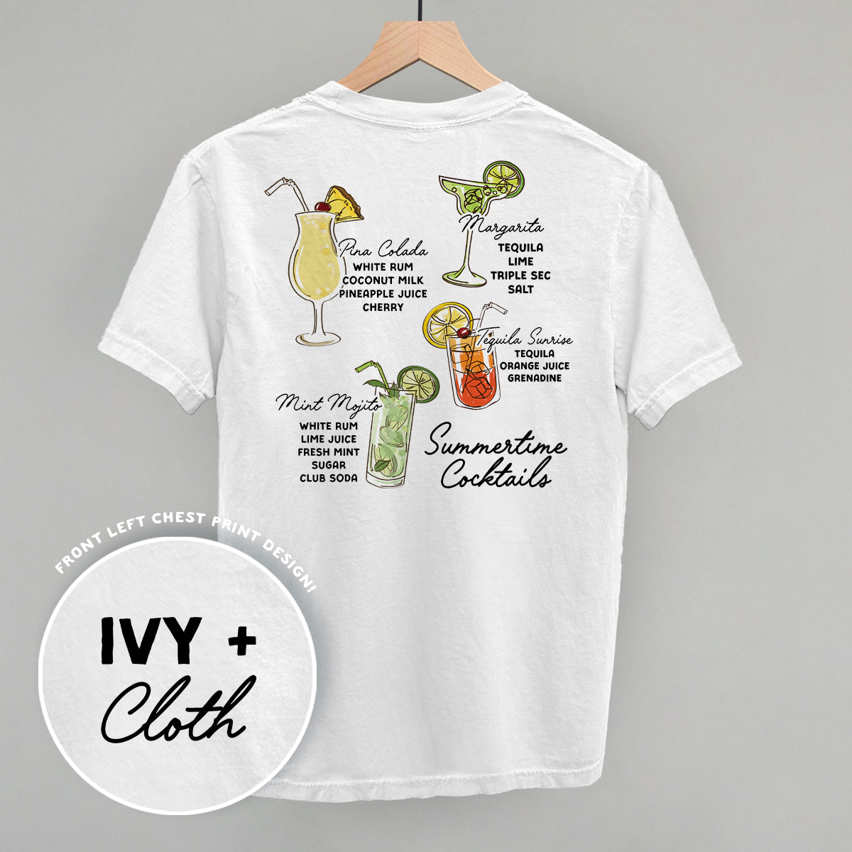 Summertime Cocktails (Back Print)