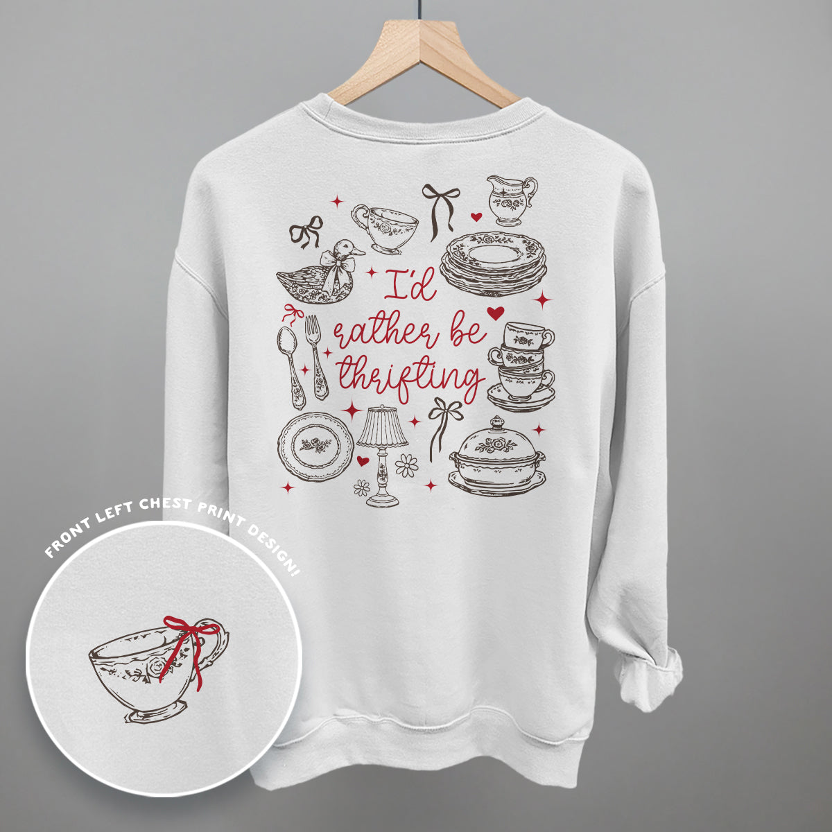 I'd Rather Be Thrifting Doodles (Back Print)