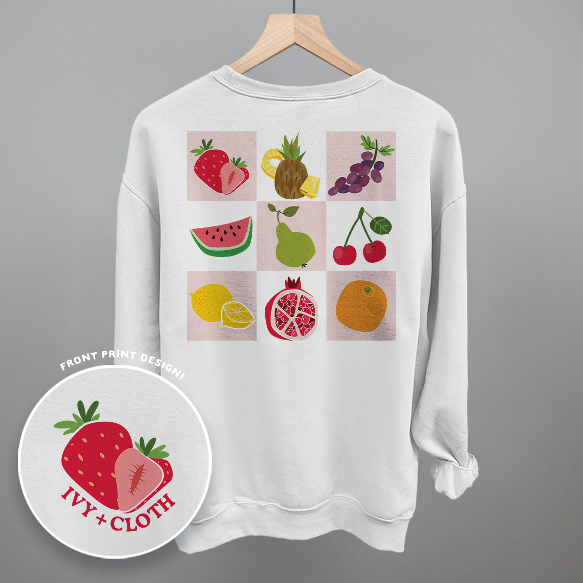 Fruit Grid Doodles (Back Print)