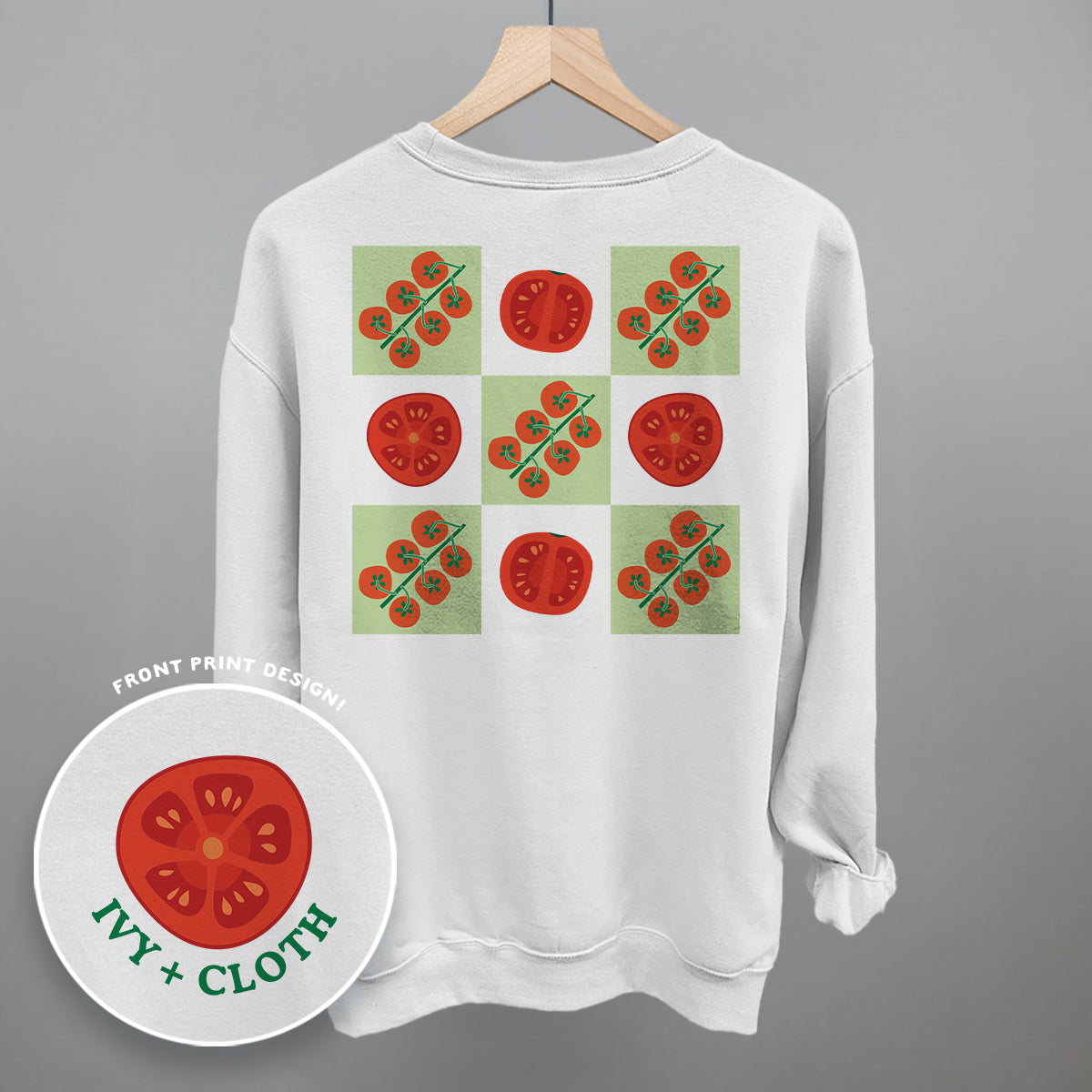 Tomato Grid Doodles (Back Print)