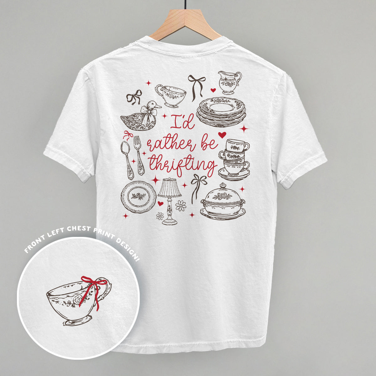 I'd Rather Be Thrifting Doodles (Back Print)