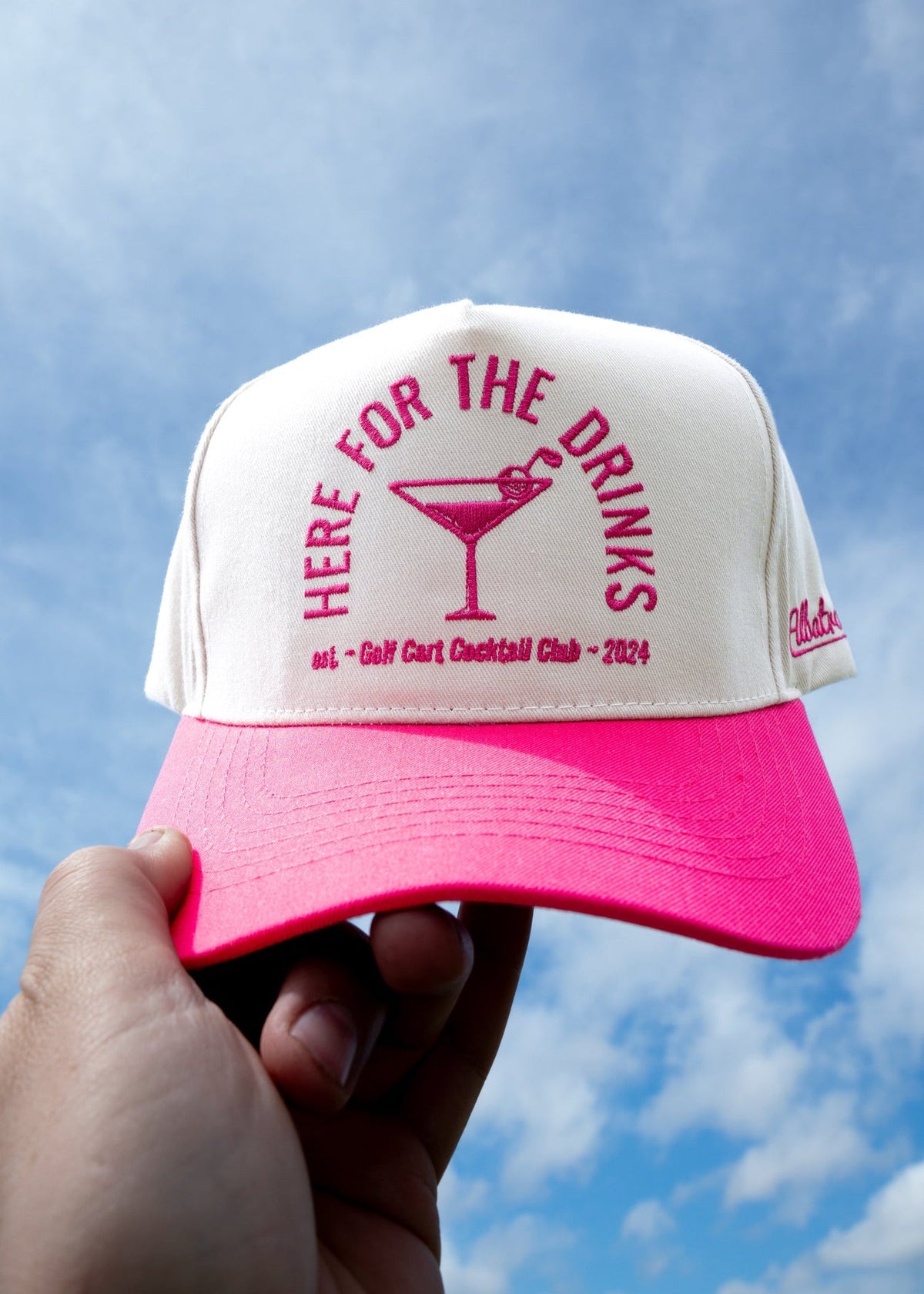 Pink Here For The Drinks Hat