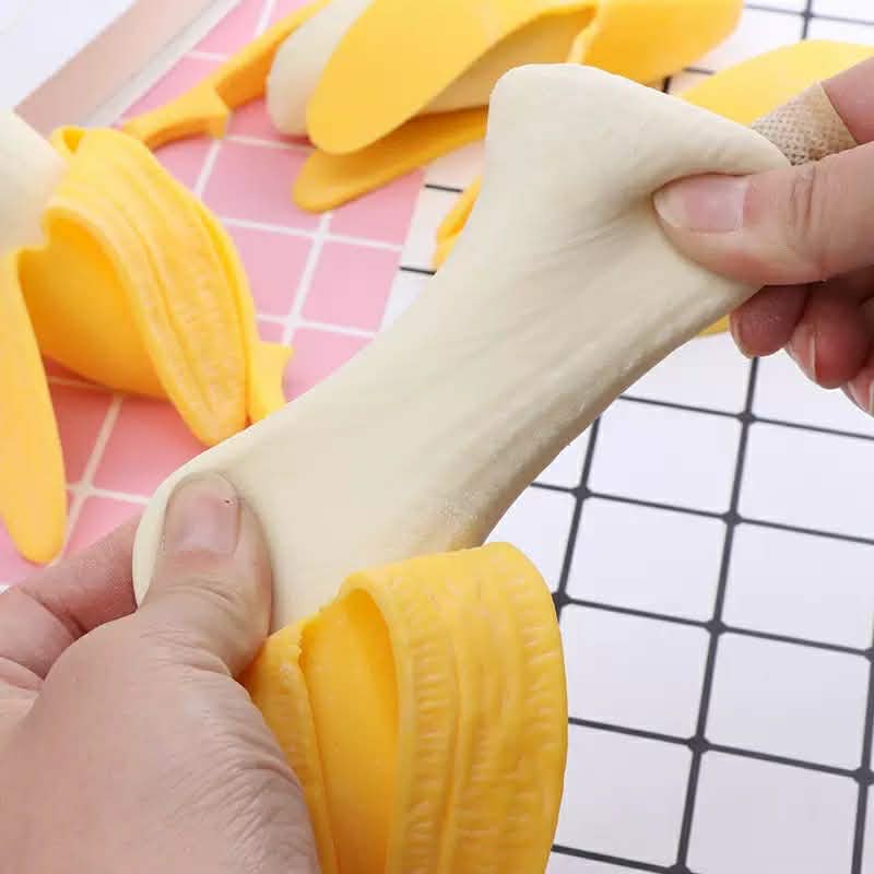 Peelable Banana Squishy – Stretchy Sensory Fidget Toy