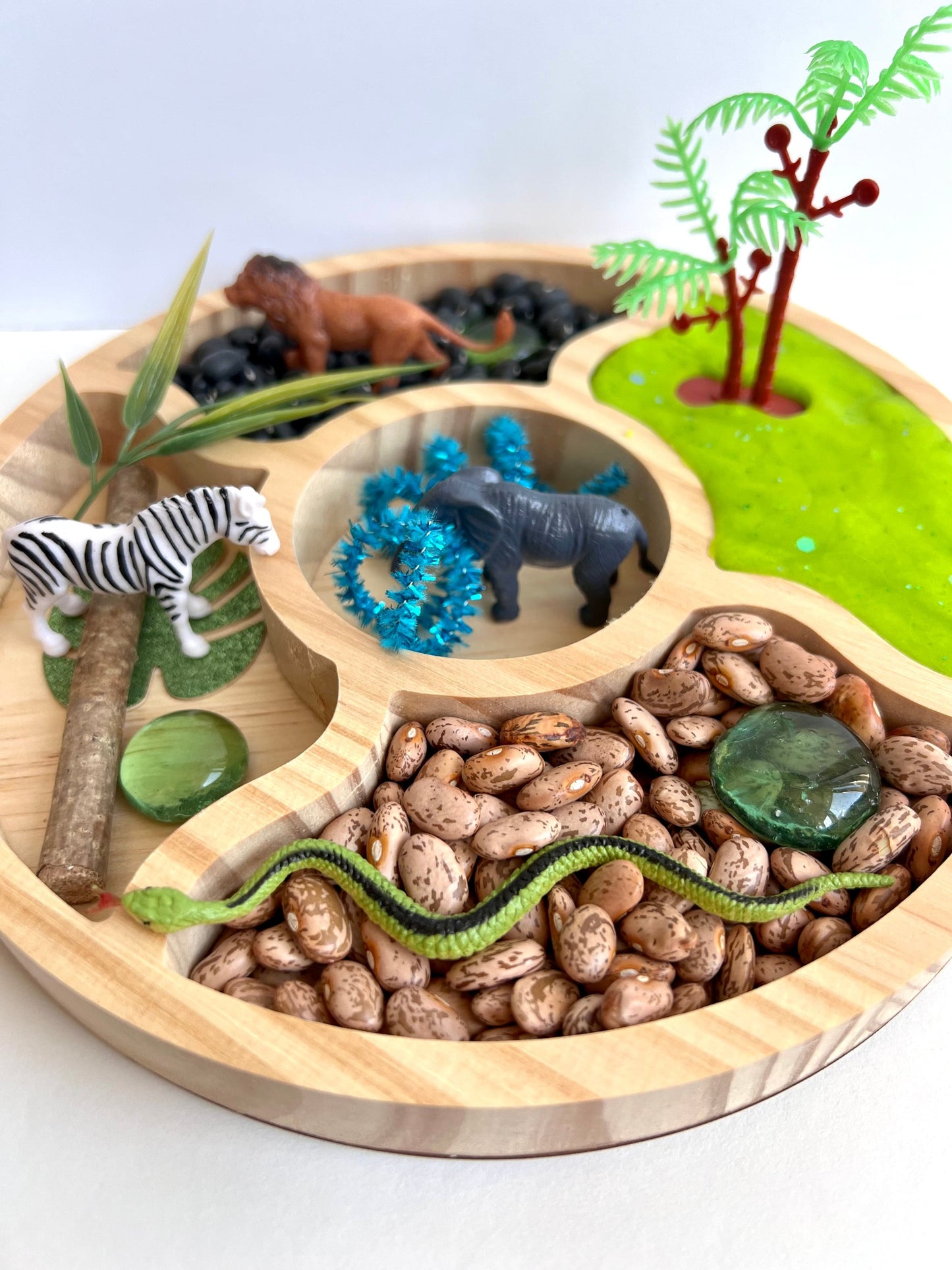 Jungle and Safari Animals Playdough Kit