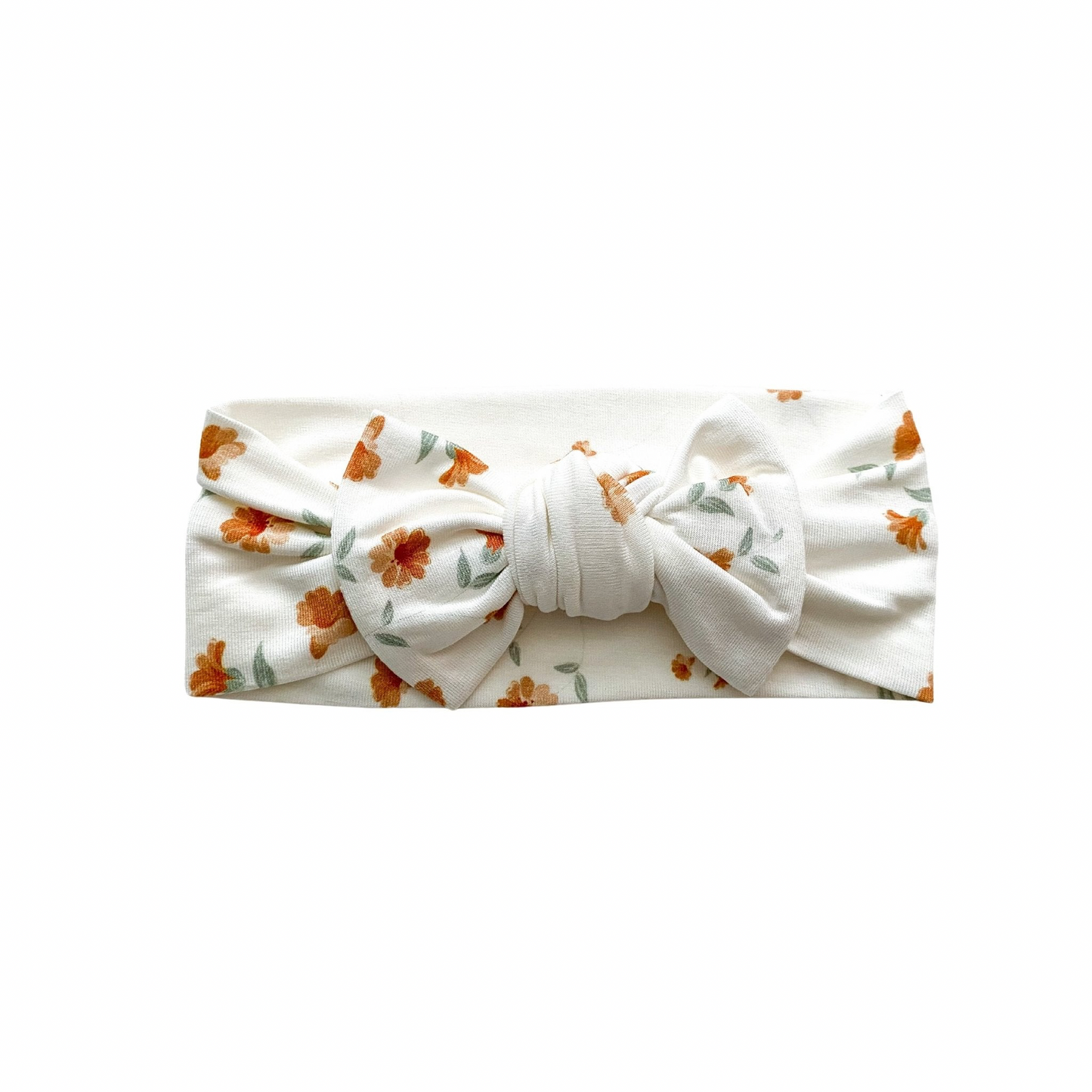 Knotted Headband - Caramel Floral