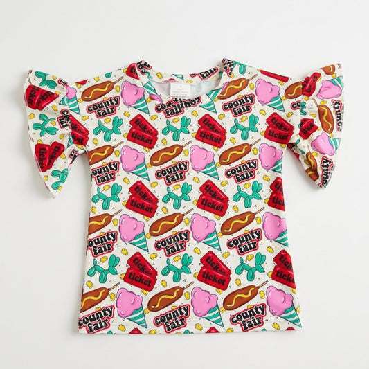 County fair ruffle tee