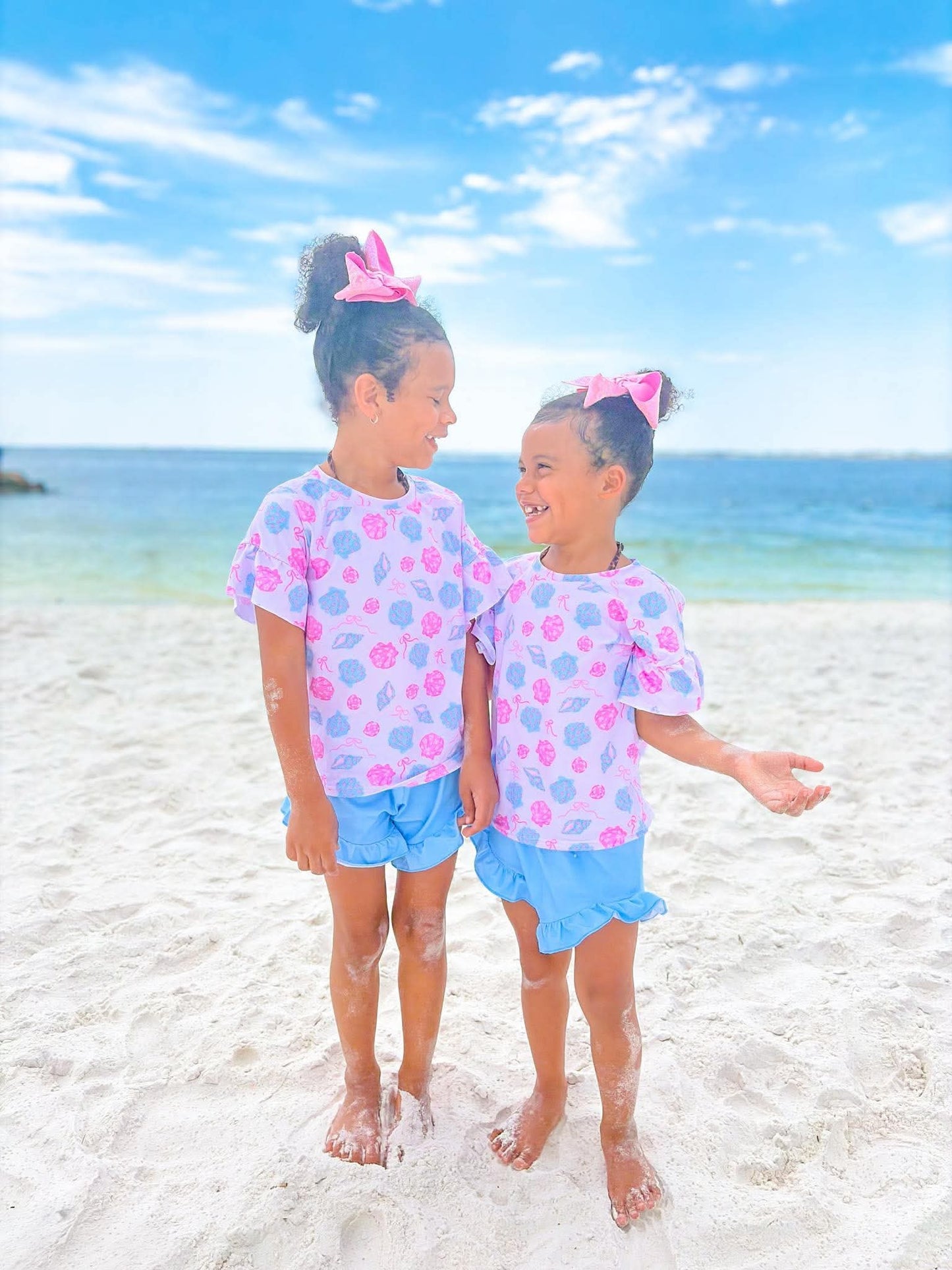 Seashell ruffle set