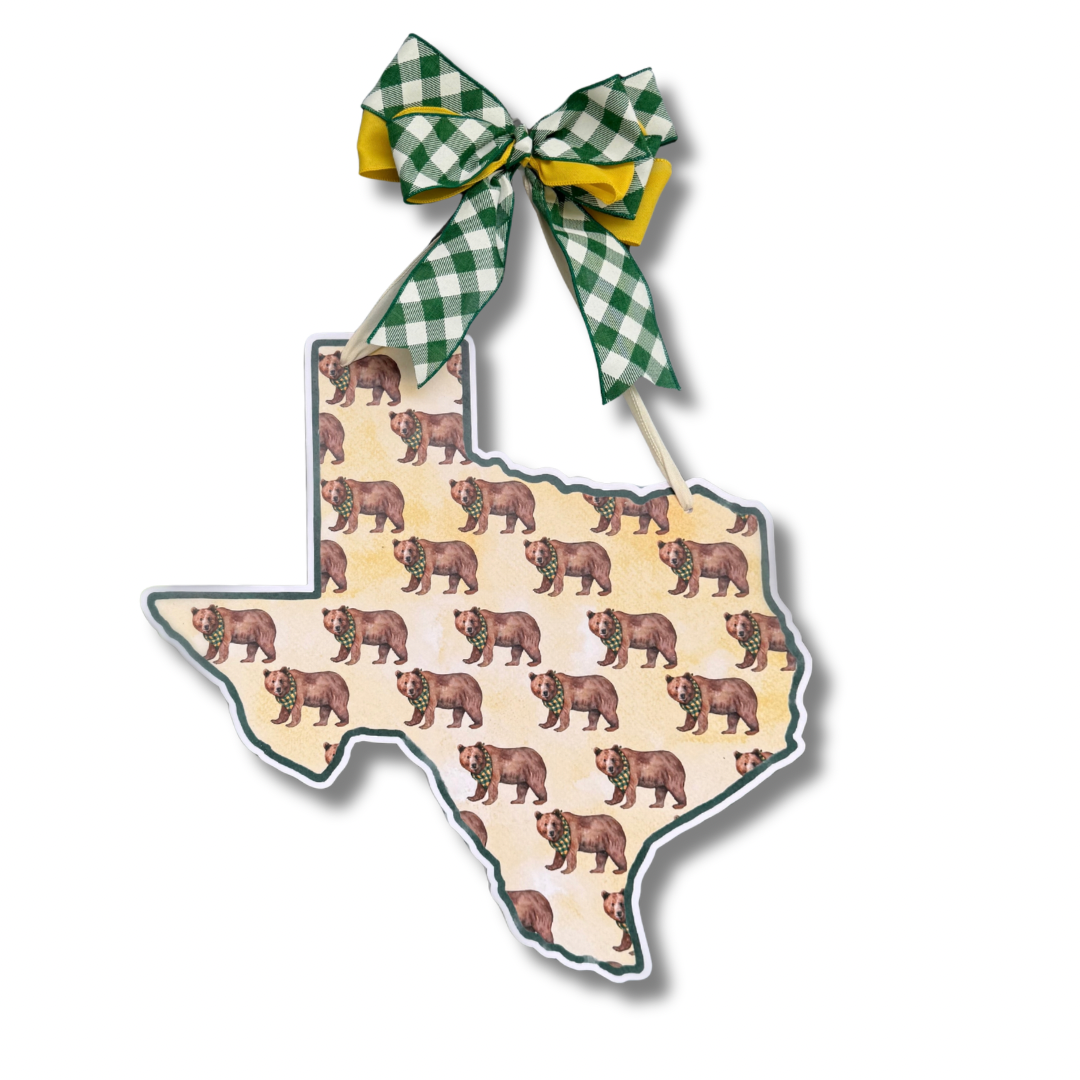 Bear Patterned Door Hanger