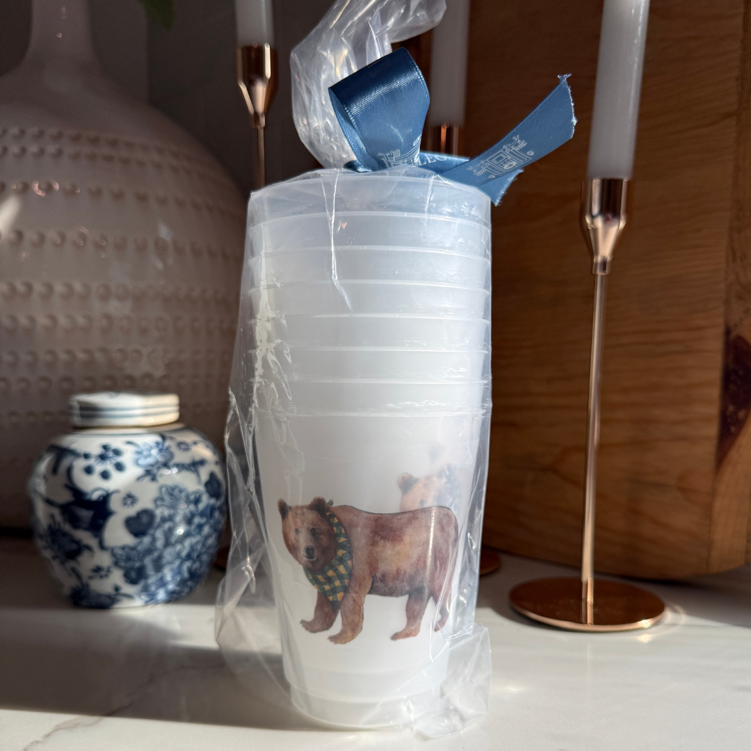 Bear Frosted 16 oz Cup Set