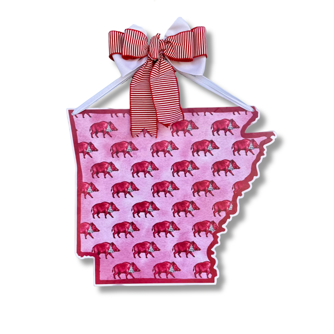 Hog Patterned Door Hanger