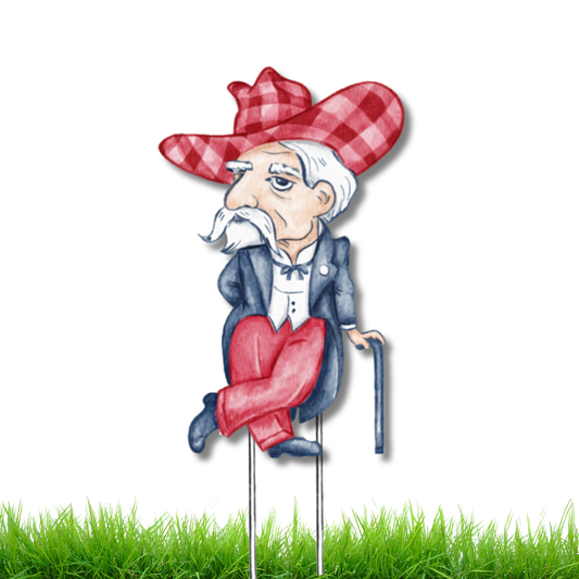 Red & Blue Garden Stake