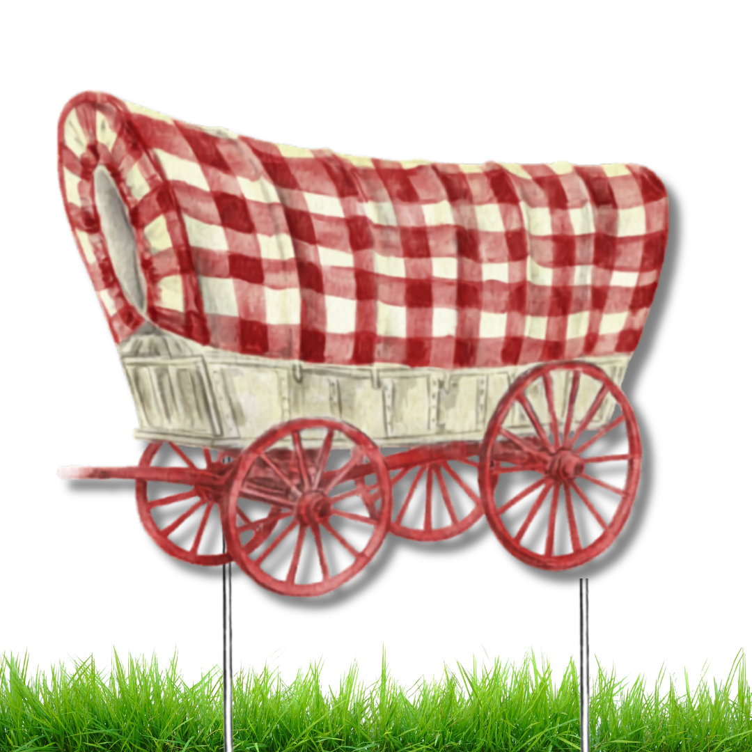 Wagon Garden Stake