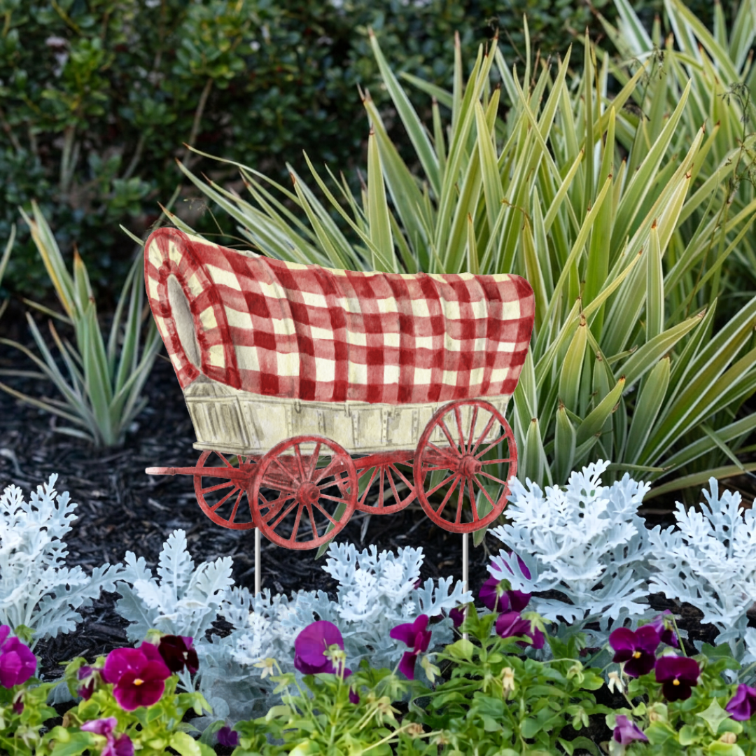 Wagon Garden Stake