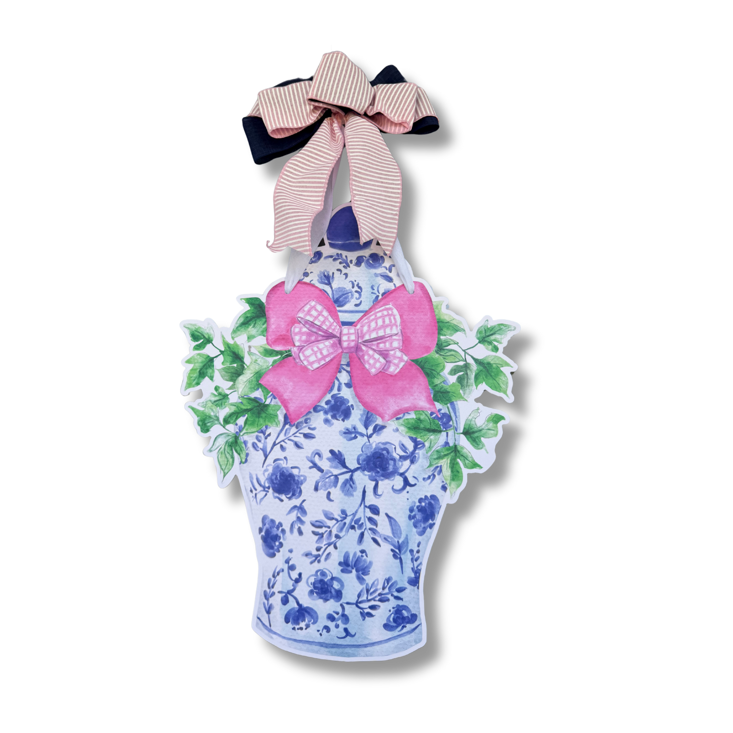 Classic Ginger Jar (Pink) Door Hanger