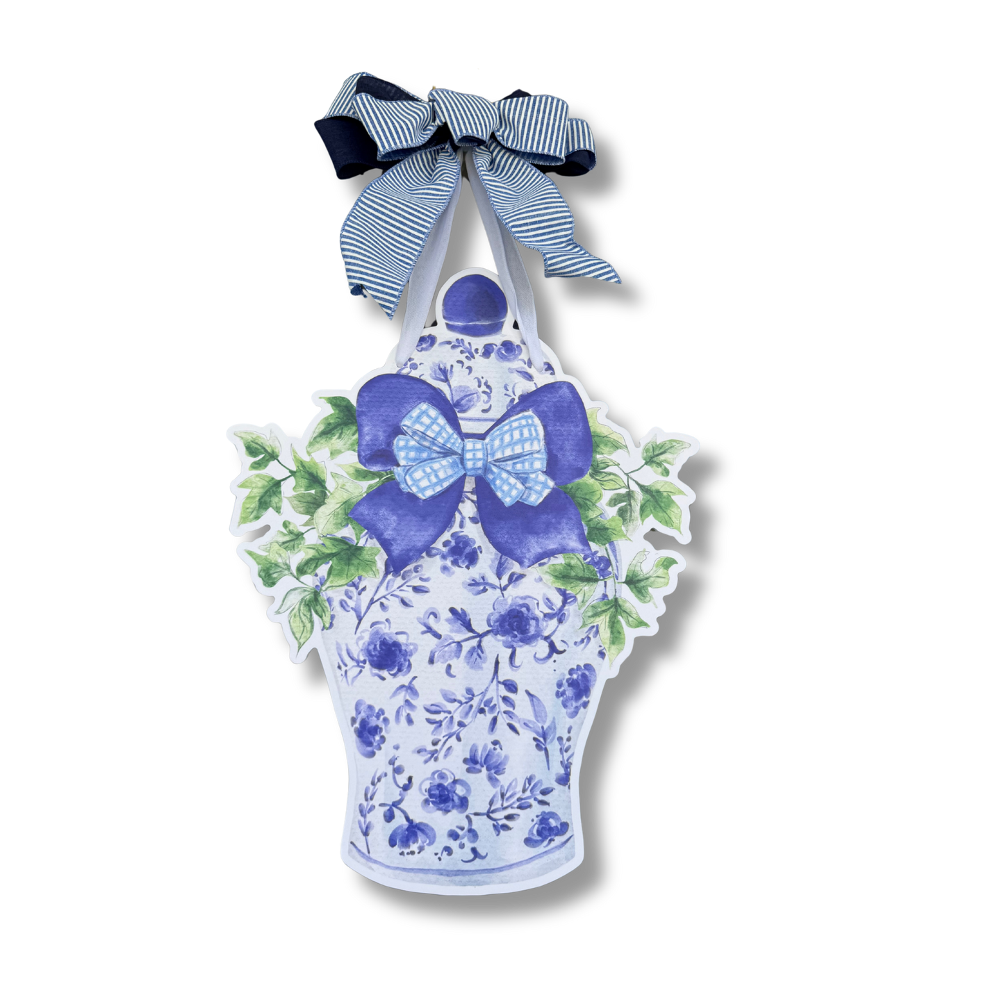 Classic Ginger Jar (Blue) Door Hanger