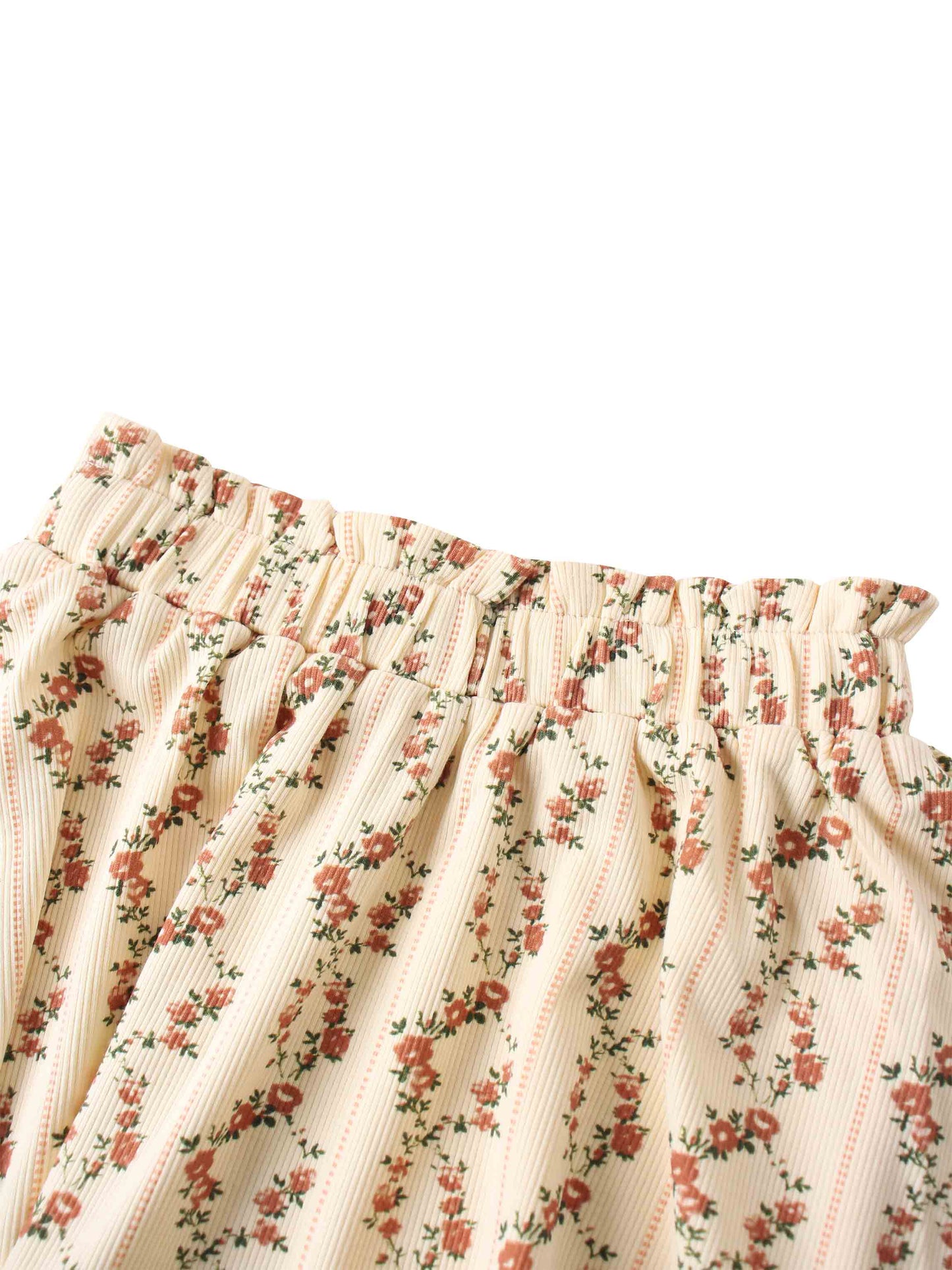 Floral cascade Short sleeve shirt & skirt