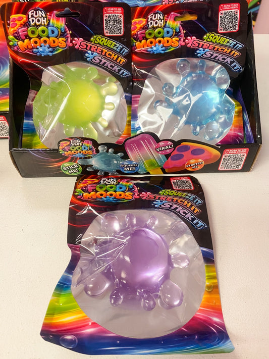 Fun Doh Food Moods Splat Ball Sticky Squishy Sensory Fidget Toy