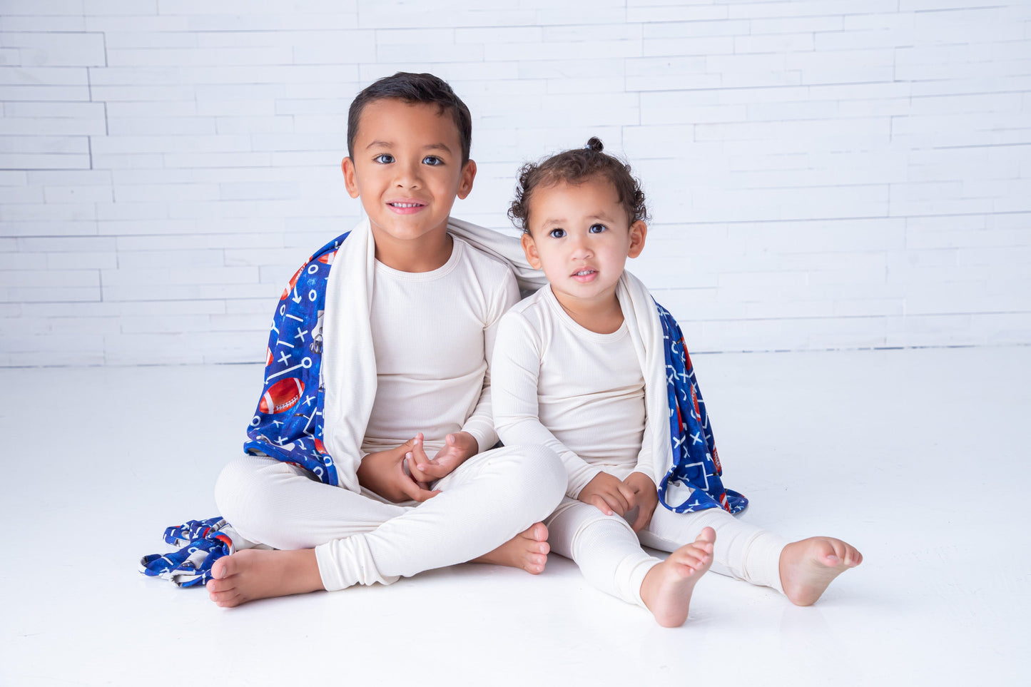 Ivory Ribbed 2-Piece Pajamas