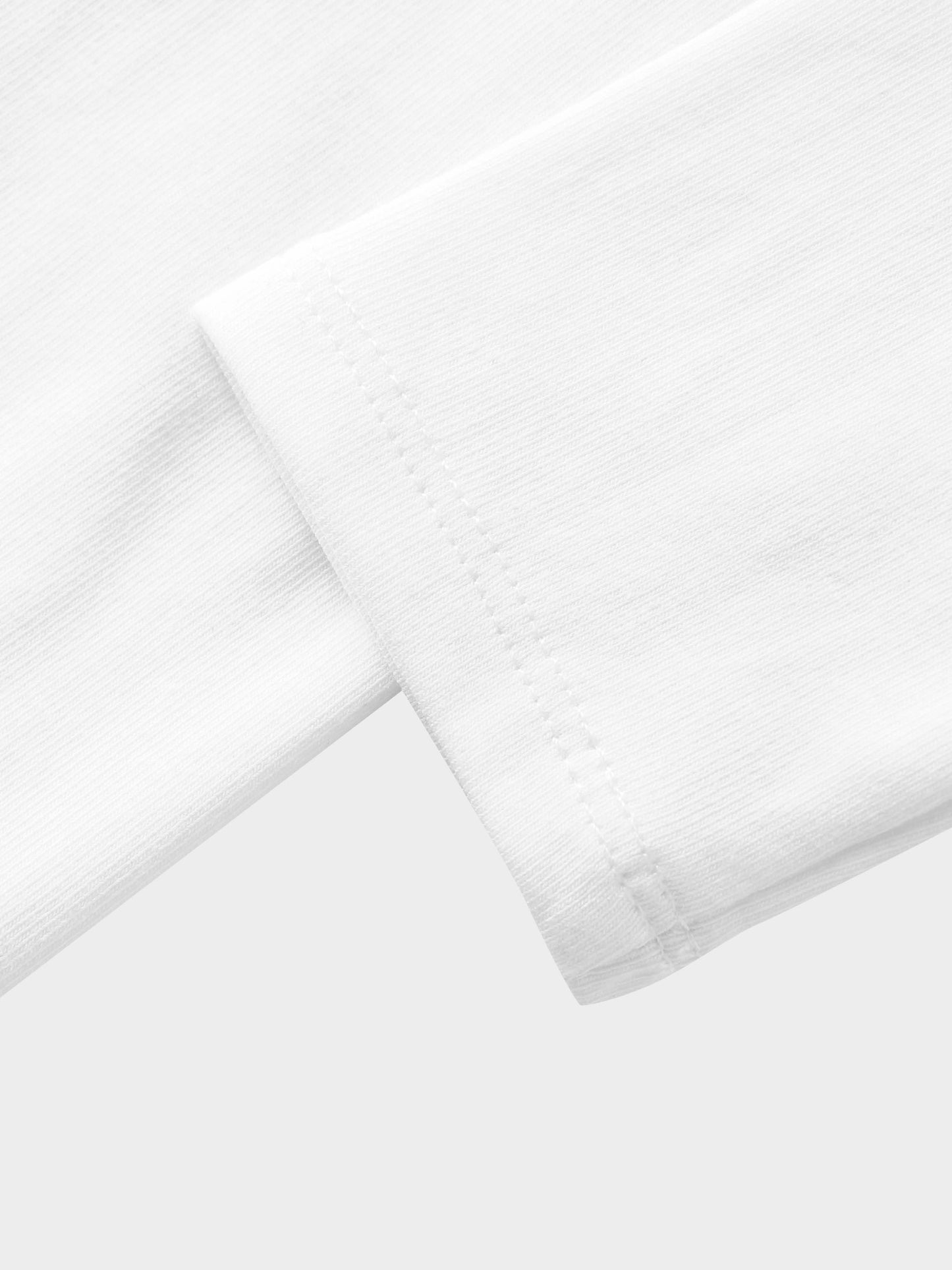 White Fitted 3/4 Sleeve T-Shirt