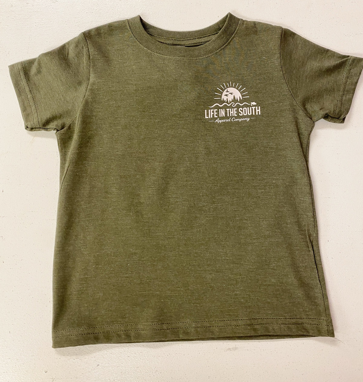 Boys Camo Turkey Hunting T-Shirt – Olive Green | Thanksgiving Tee