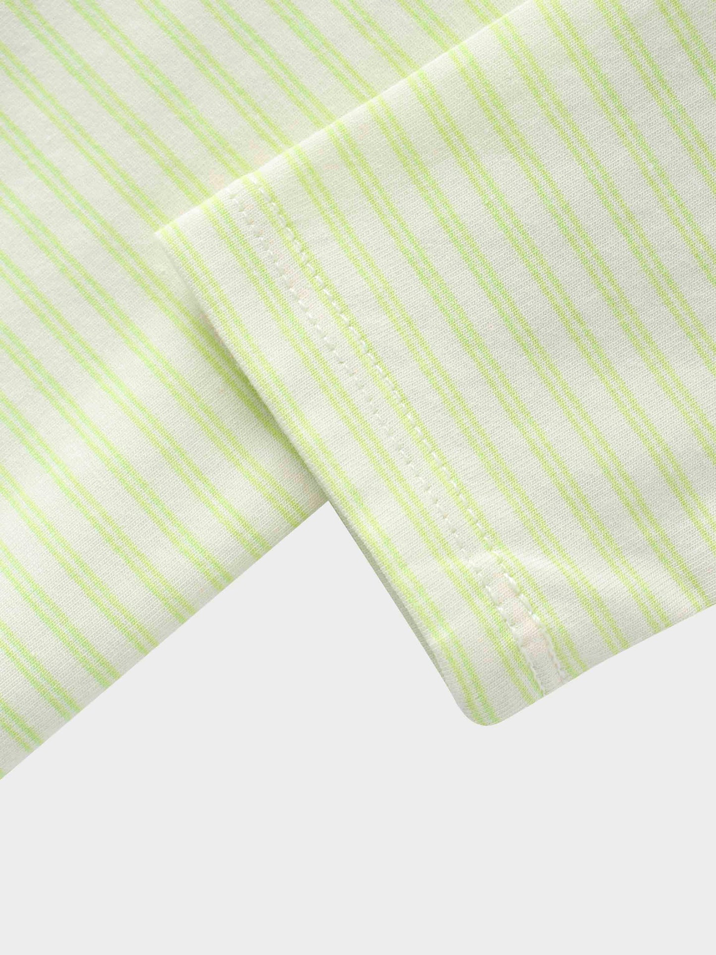 Yellow Striped 3/4 Sleeve T-Shirt
