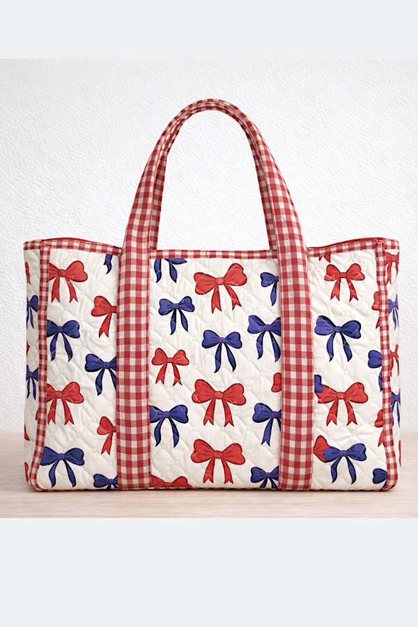 SC - ETA 4/16 - All American Bow Print Tote Bag