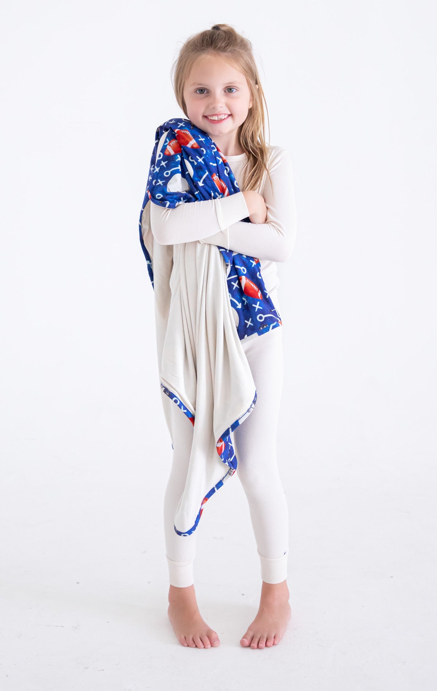 Ivory Ribbed 2-Piece Pajamas