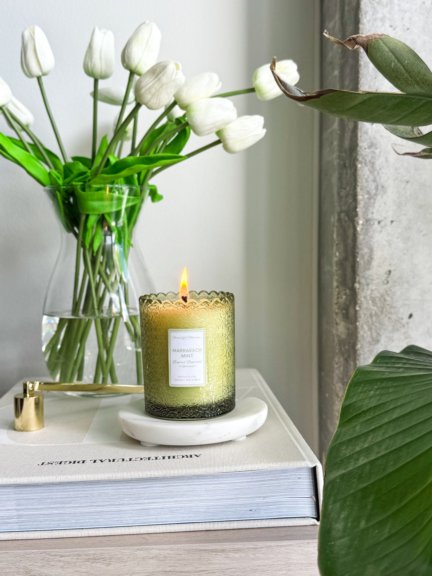Marrakech Mint Natural Candle 8oz Kaia Collection