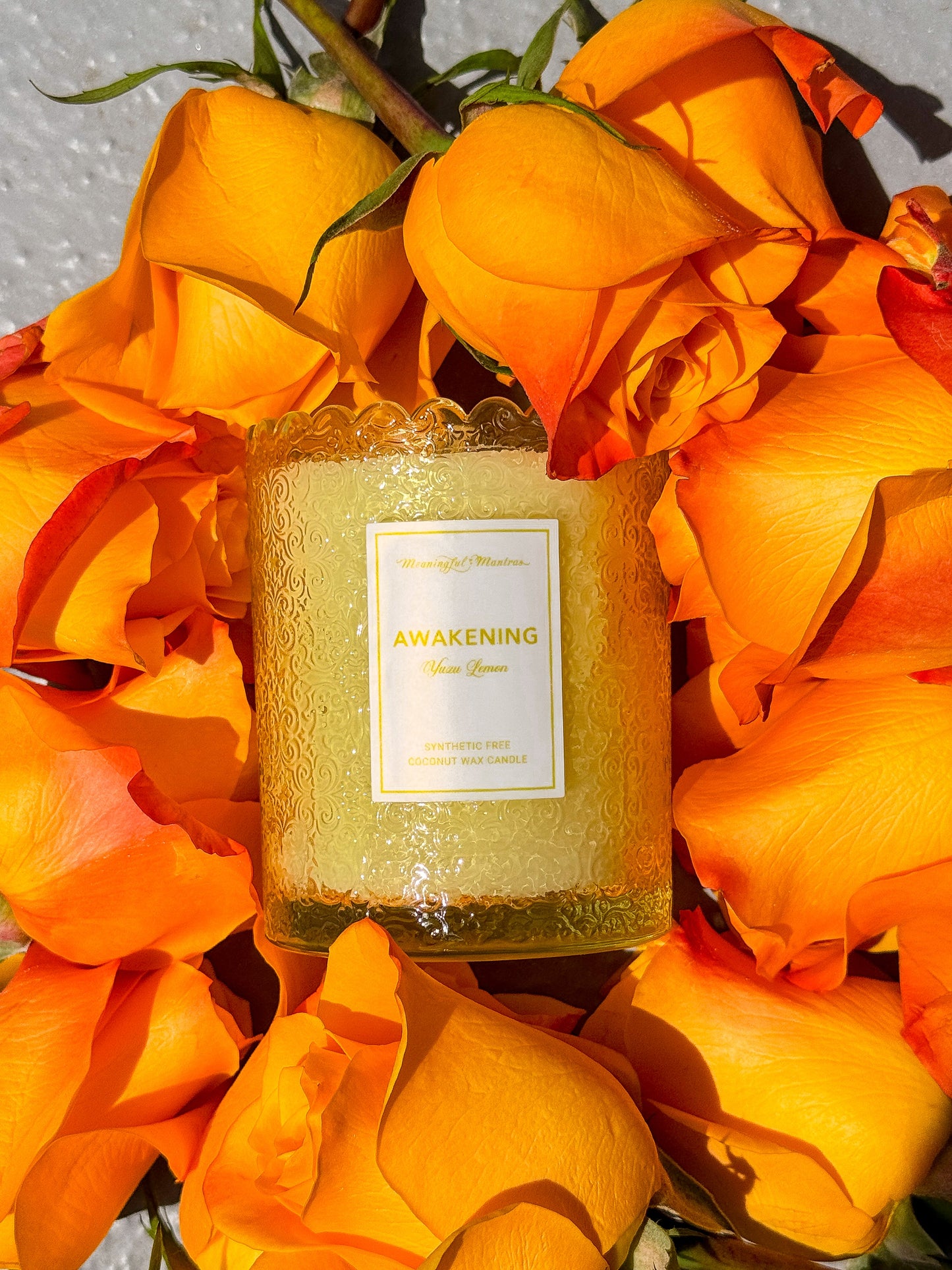Yuzu Lemon Natural Candle 8oz Kaia Collection