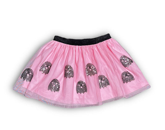 Pink Ghost Sequin Kids Tutu