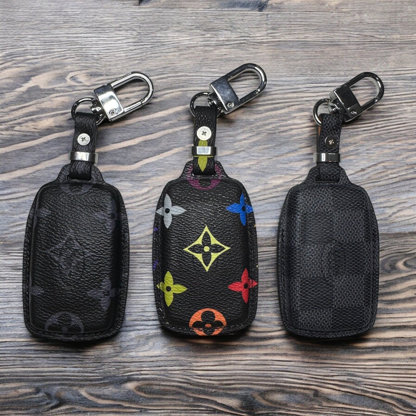 Upcycled LV Key Fob Case for Land Rover – Handmade & Unique