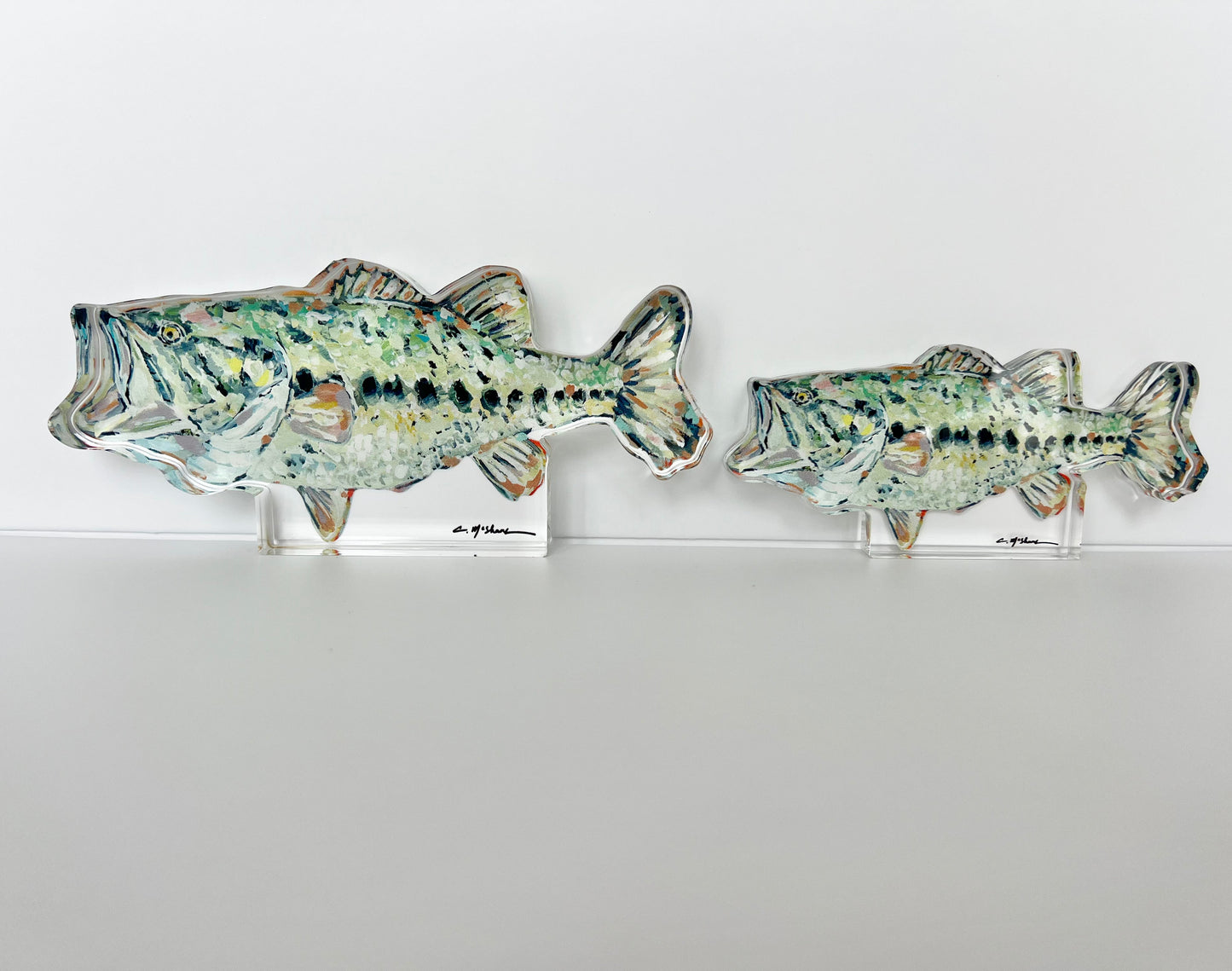 Gone Fishin Bass Acrylic Tabletop Art