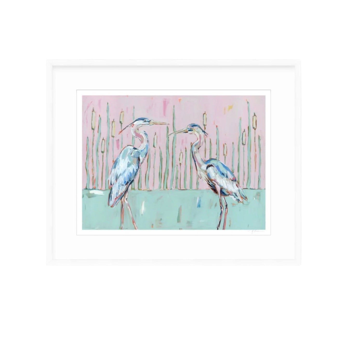 Follow Your Path Blue Herons Fine Art Print