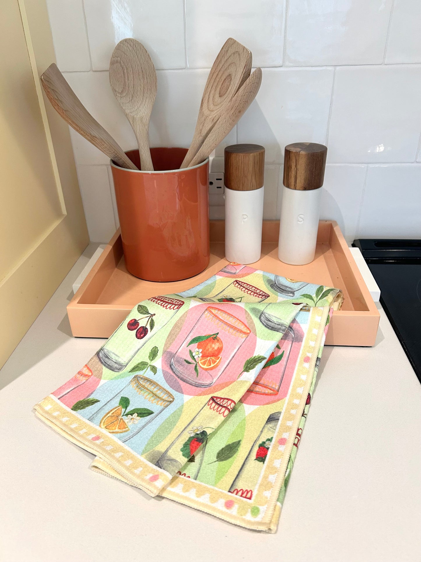 Squeeze The Day Double-Sided Tea Towel