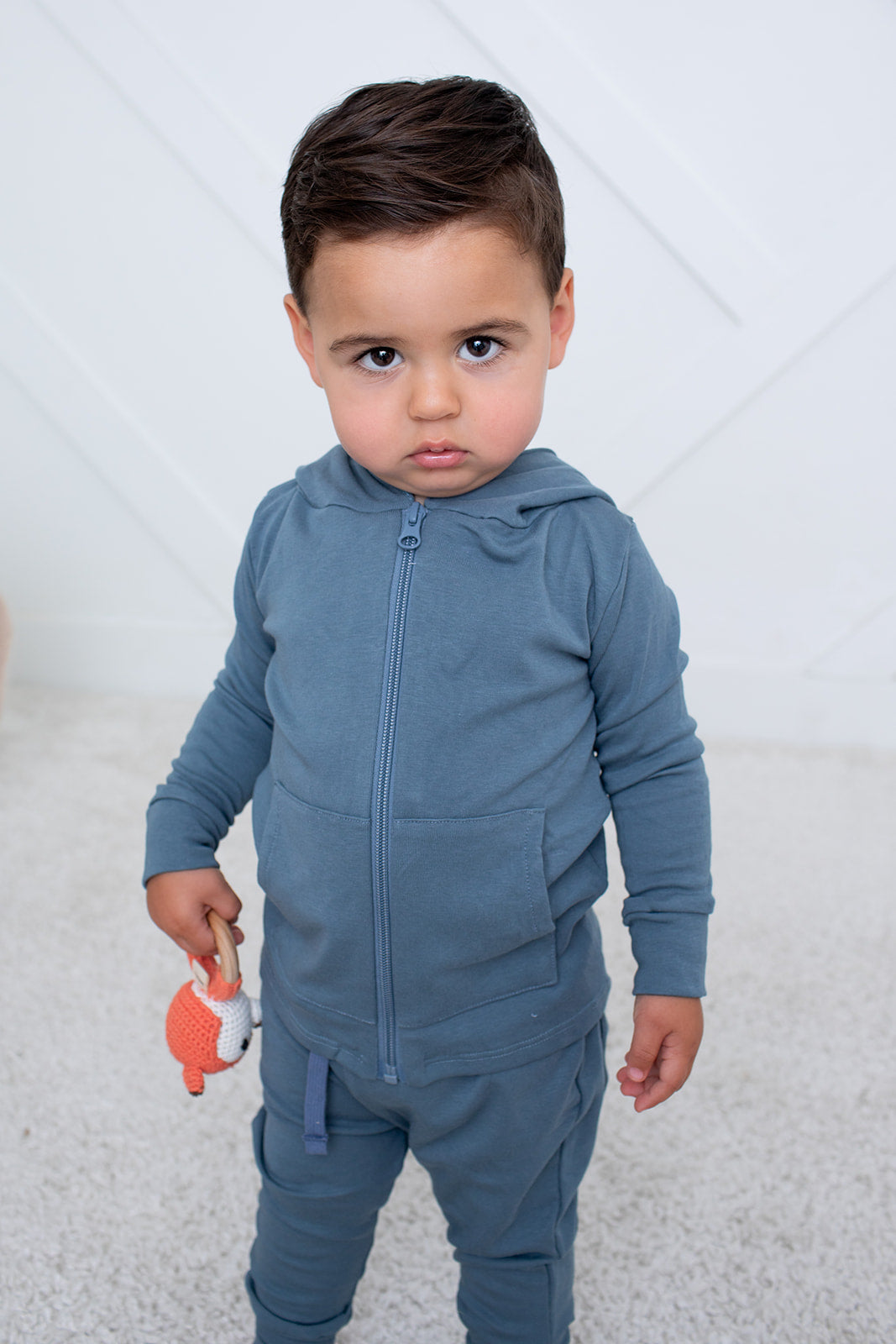 Slate Zipper Hoodie