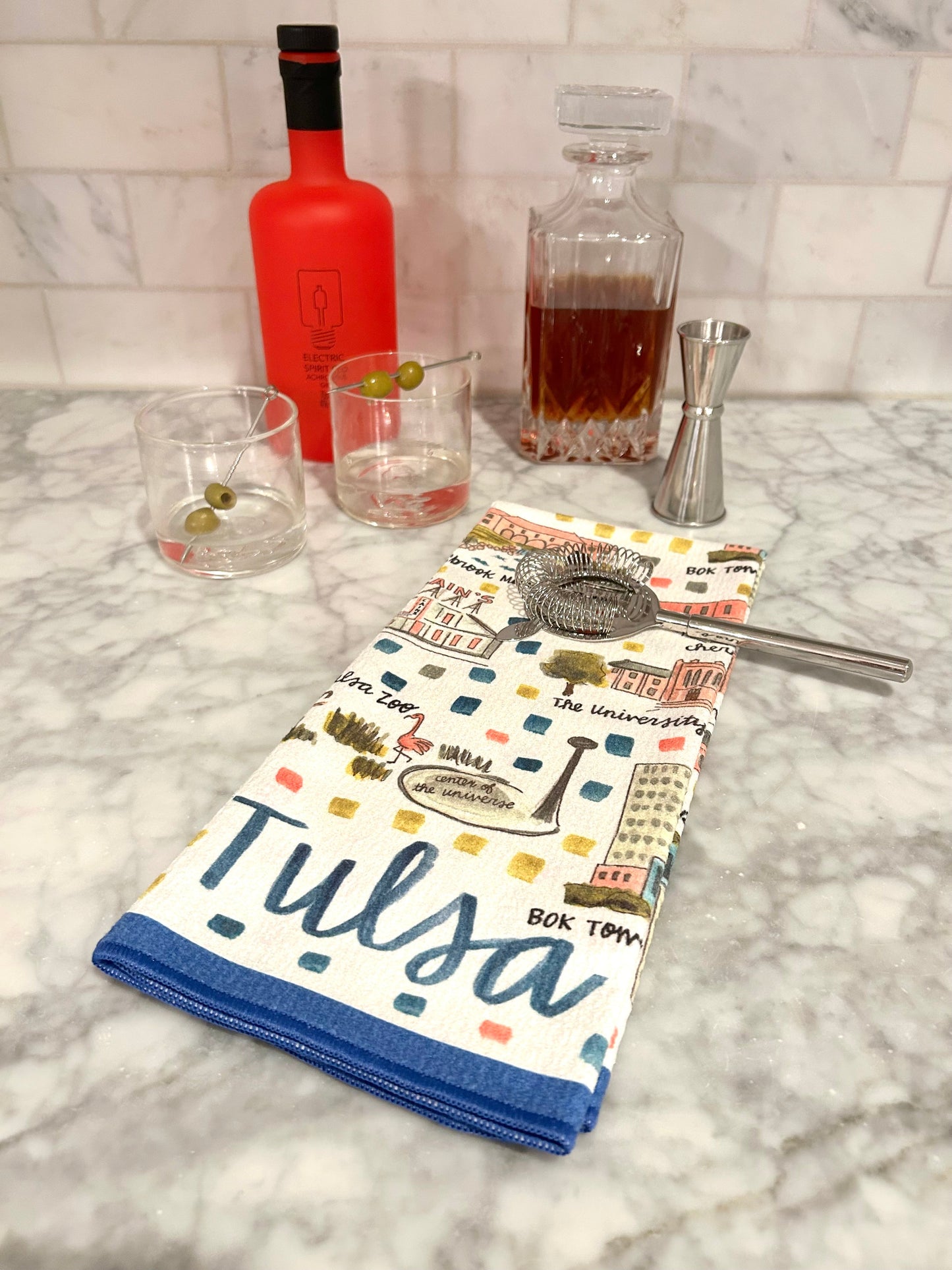 Tulsa Double-Sided Tea Towel