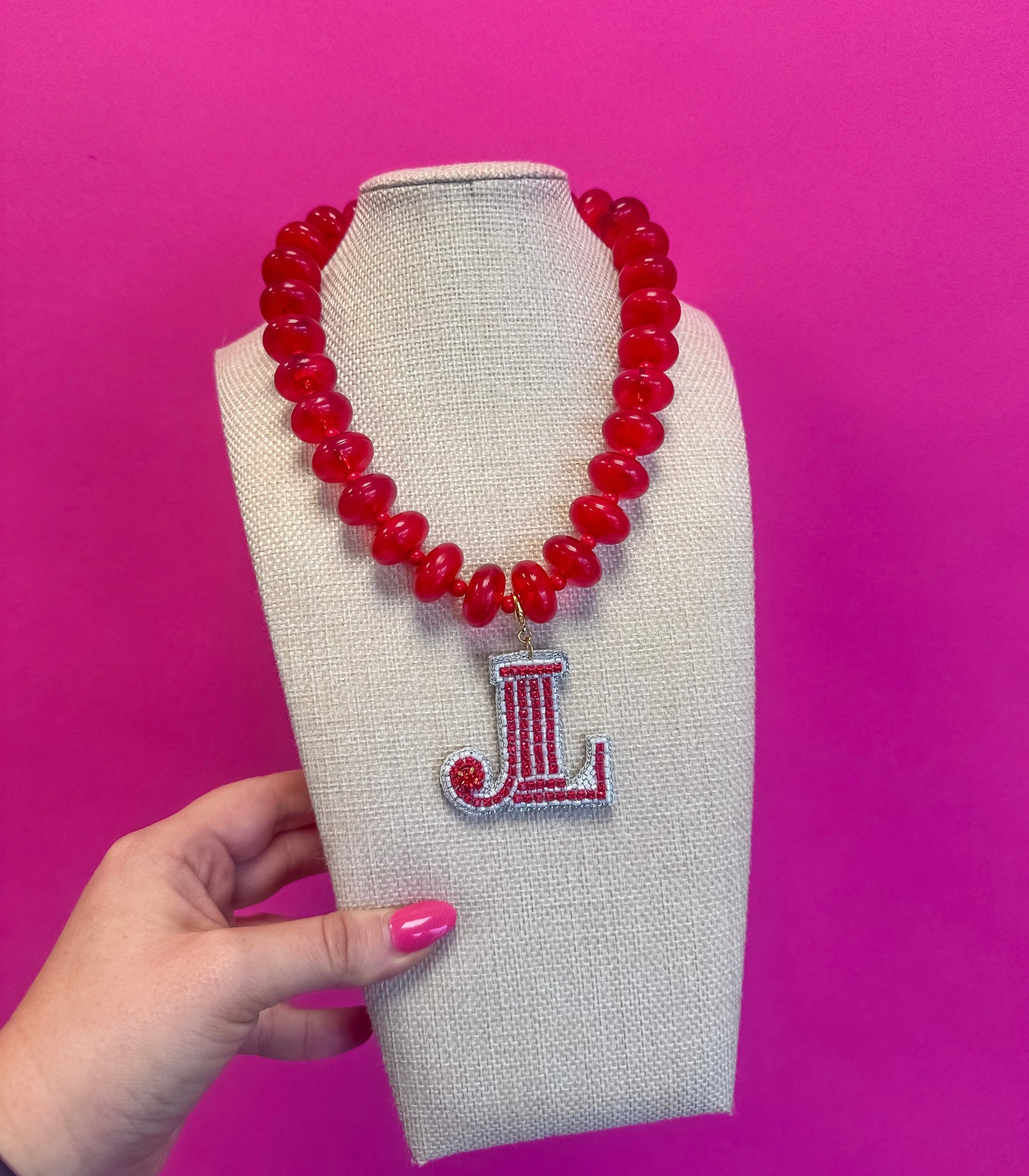 Junior League® Charm Necklace - Red