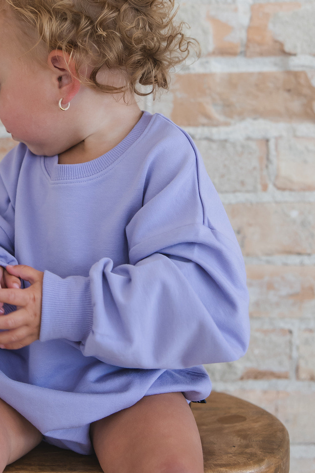 Wisteria Dream - Cloud Terry Bubble Sweatshirt