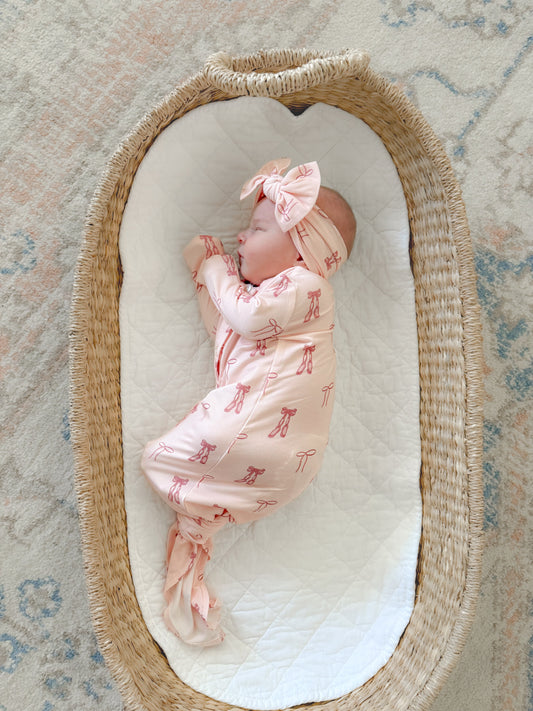 Ballet Blush Knotted Gown