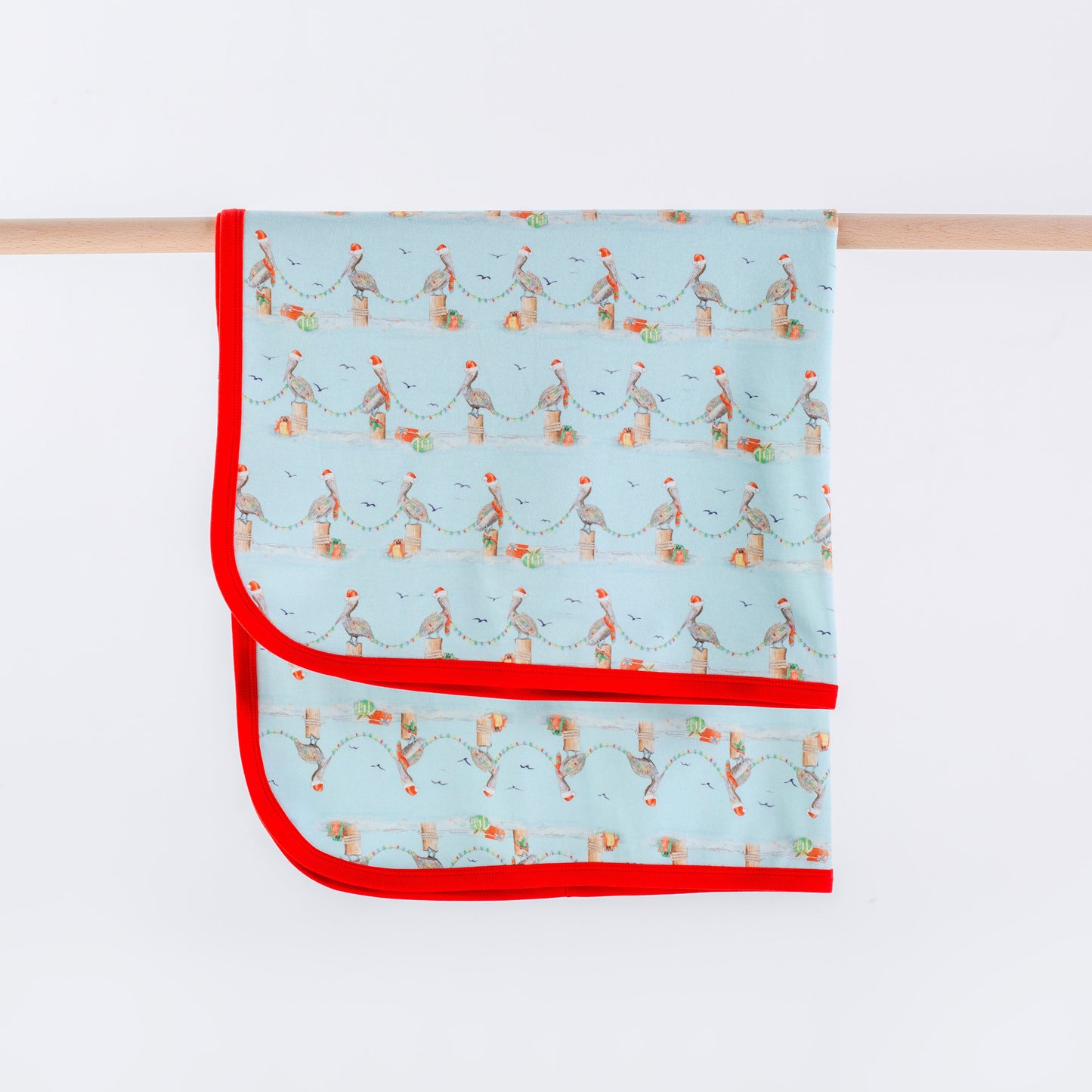 Pelican Wonderland Organic Cotton Swaddle Blanket