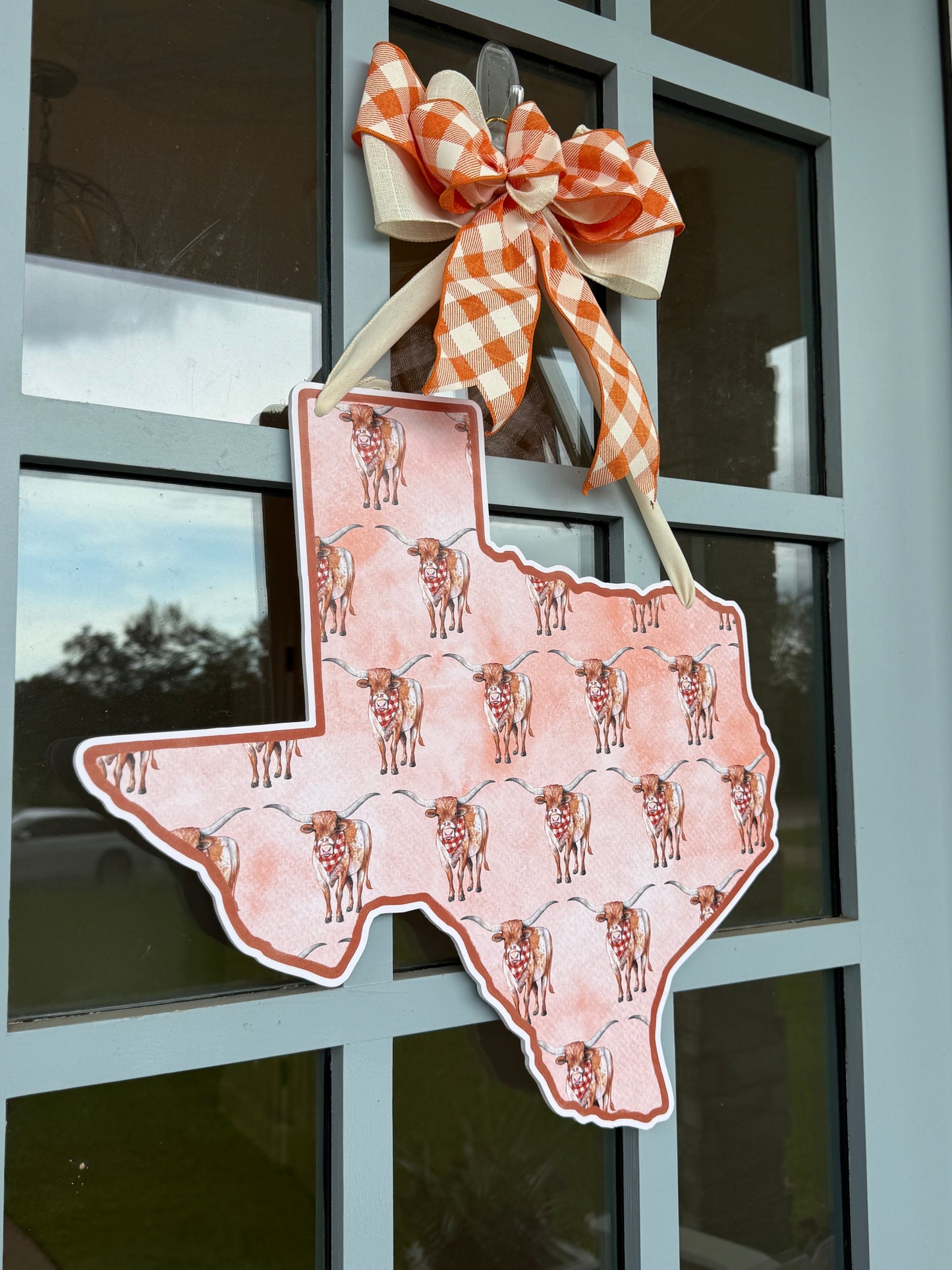 Longhorn Patterned Door Hanger