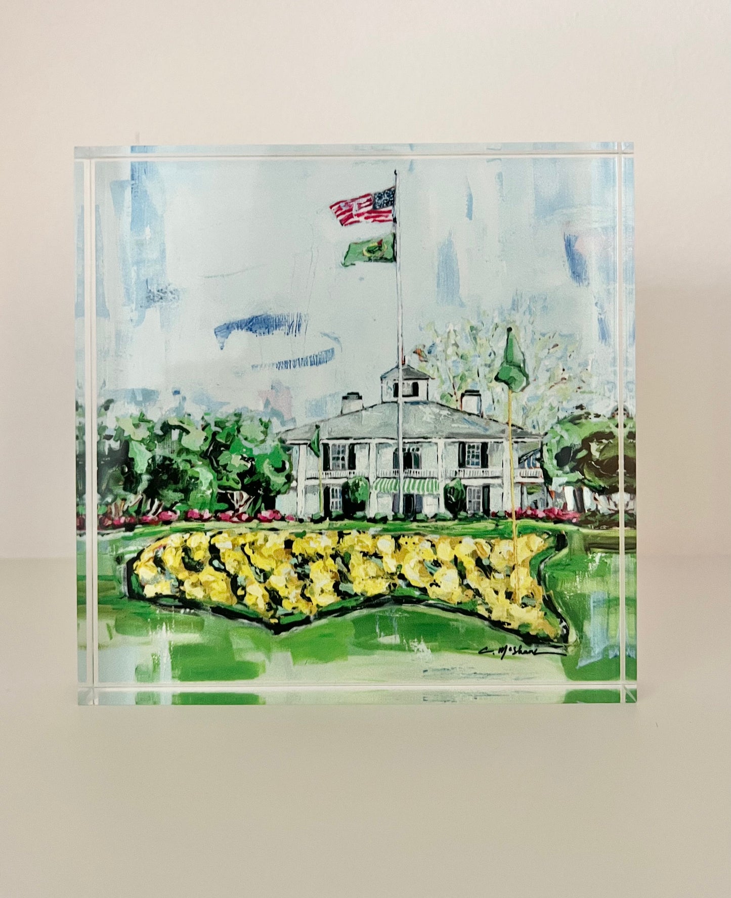 The Clubhouse Acrylic Tabletop Art