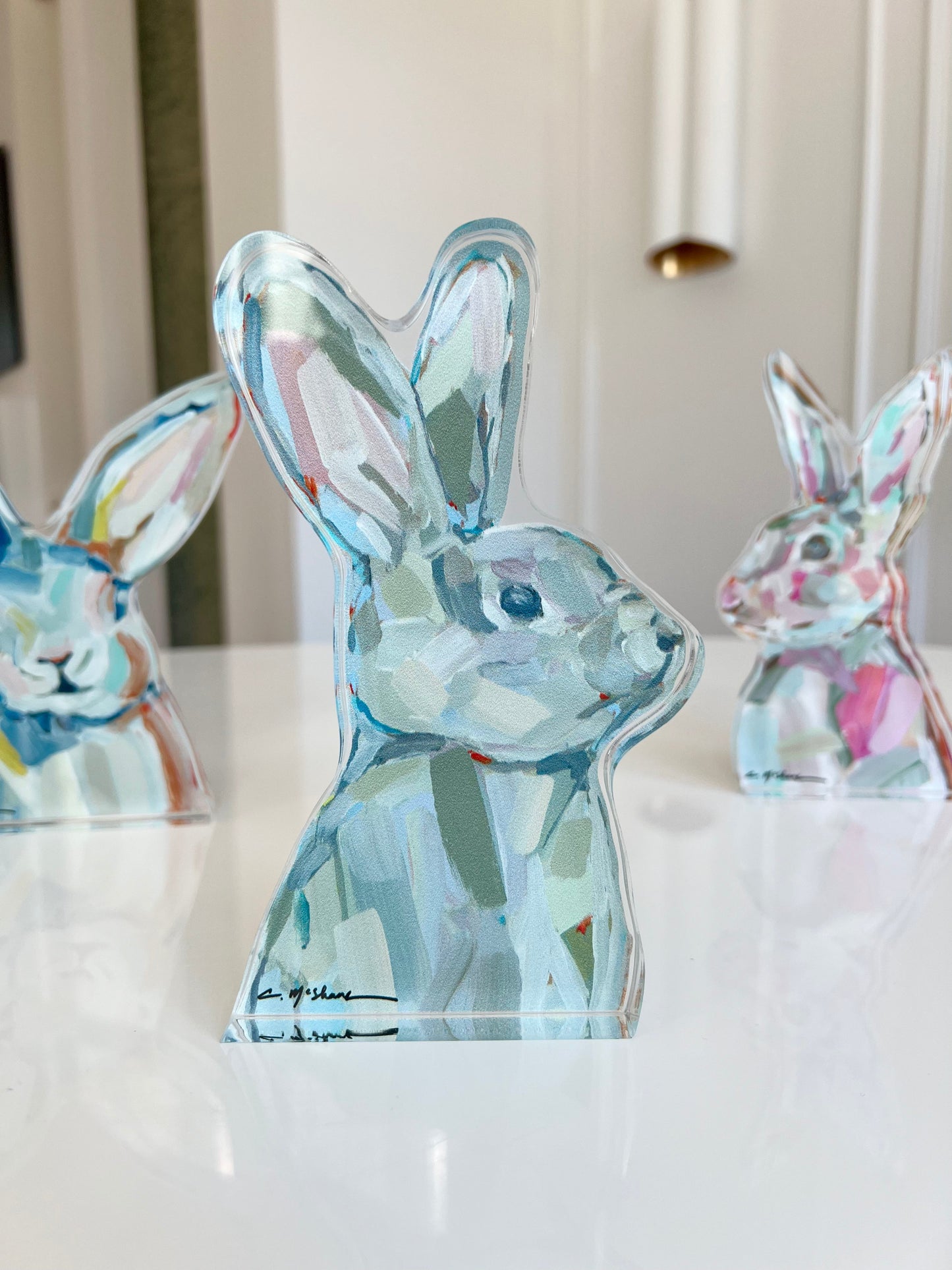Bunny Love Acrylic Tabletop Art