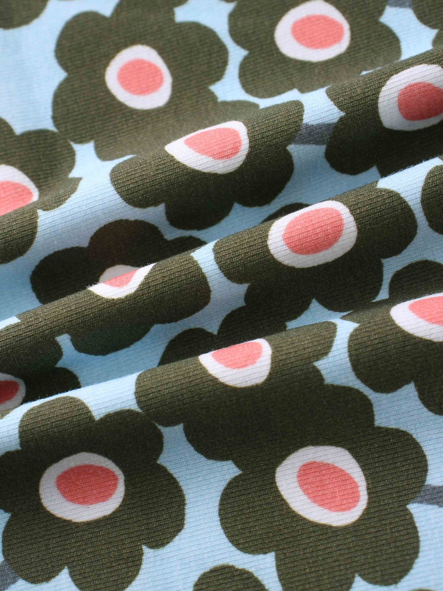Green Flower Print Fitted Short Sleeve Shirt
