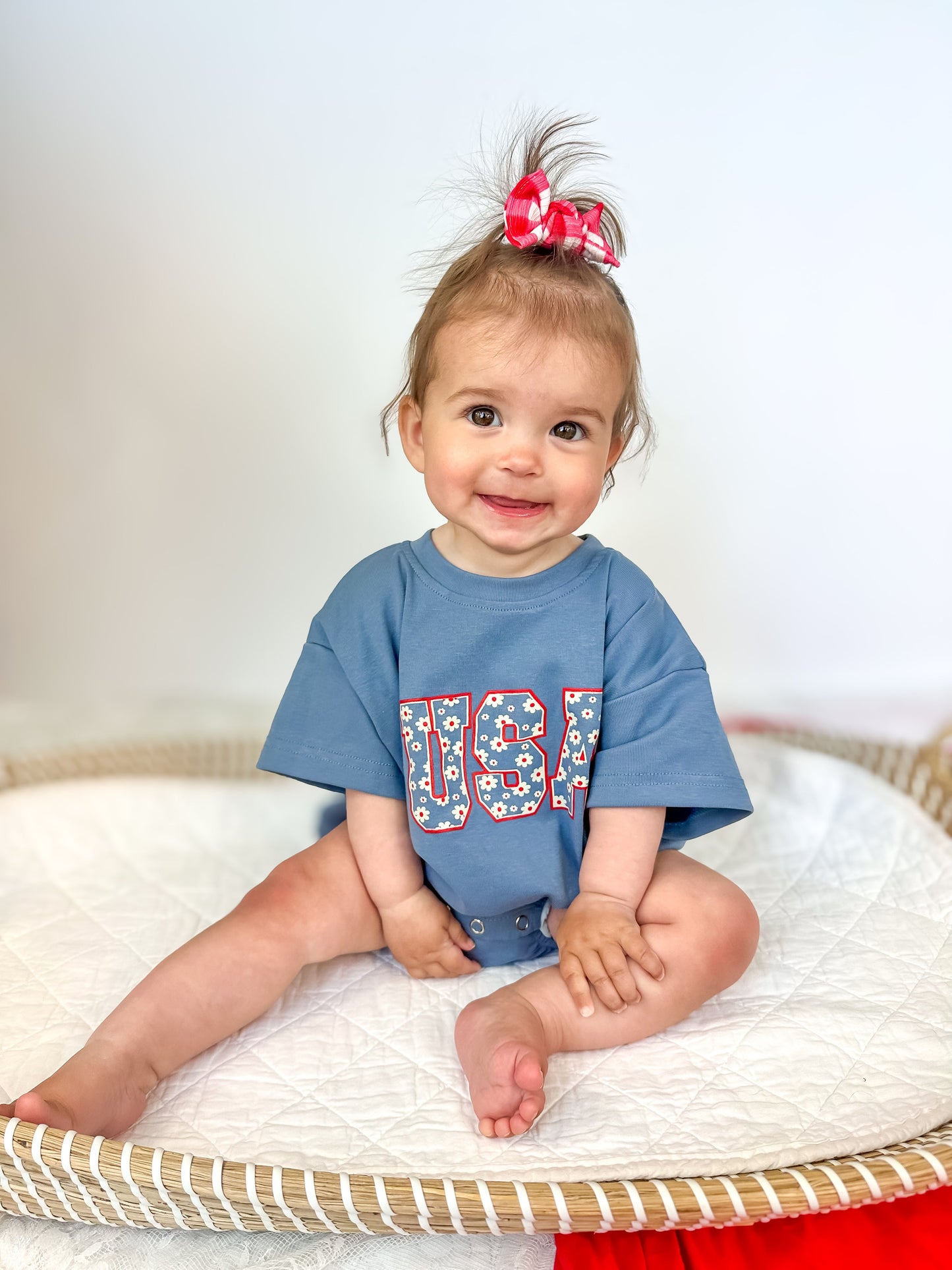 USA Daisy Oversized T-Shirt Romper