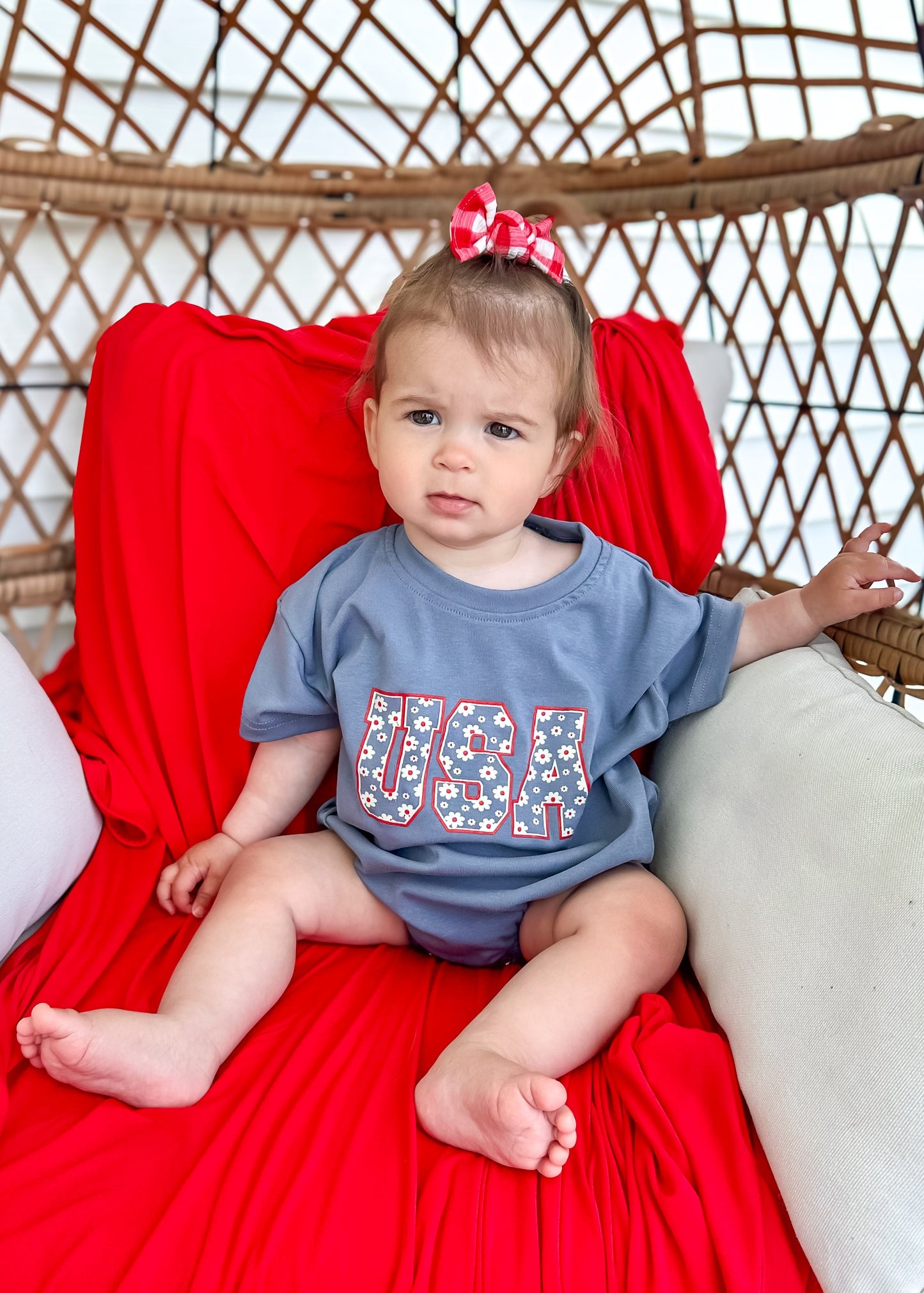 USA Daisy Oversized T-Shirt Romper